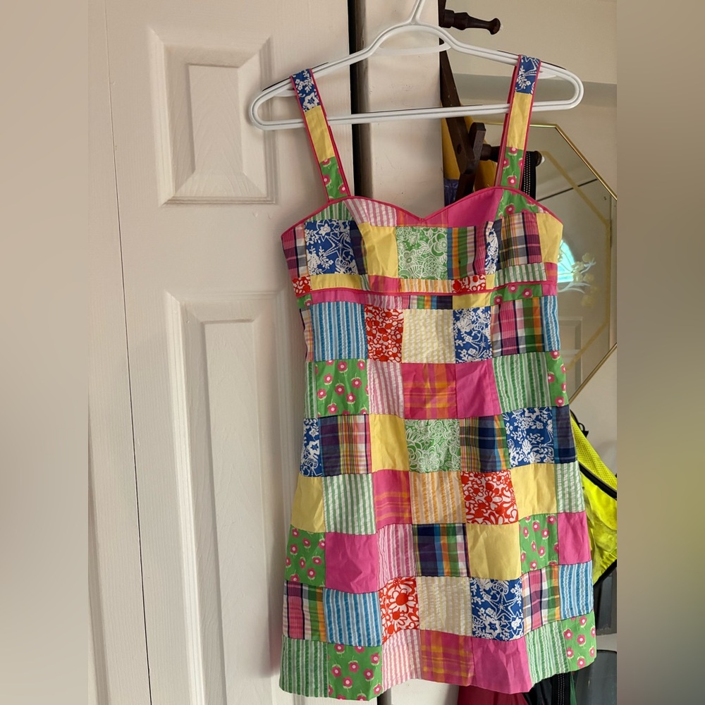 lilly pulitzer annette dress in beach chair print size 0